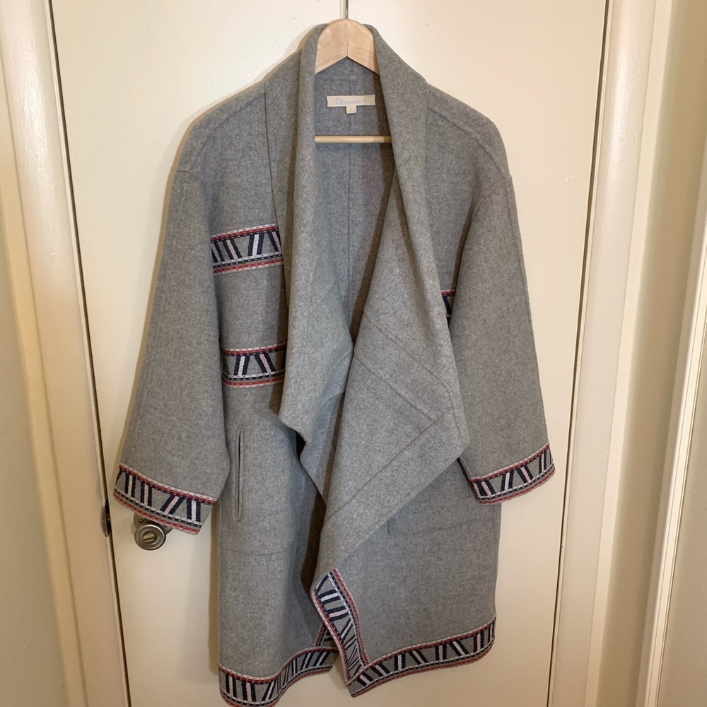 Women Wool Pattern Coat